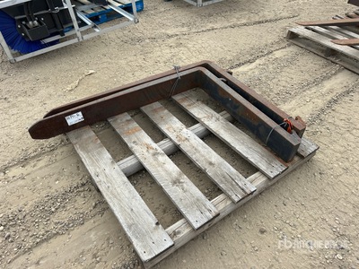 Quantity of (2) 48 in Fork Tines Wheel Loader Forks (Unused)