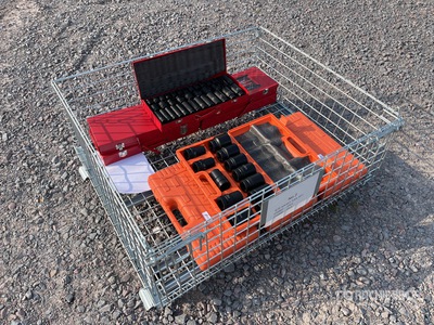 Quantity of (9) 2025 Dongte DT0802, DT0902 Lote de Dados y Adaptadores (Sin Usar) / Socket Set and Socket Adaptor Set (Unused)
