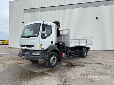 2004 Hiab 144BS-2 Duo Articulated Boom on 2002 Renault 33AVB2 4x2 Camion Benne Avec Grue Camion-benne avec grue