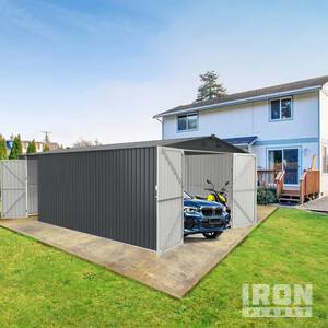 Chery Industrial Metal Storage Shed 13x20FT DOUMS1320DG01 Storage Building (Unused)