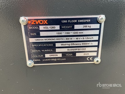 2025 ZVOX VOL-1260 48 in Electric Barredora (Unused)