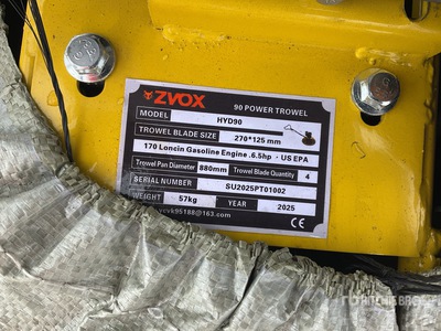 2025 ZVOX HYD90 35 in Power Trowel (Unused)