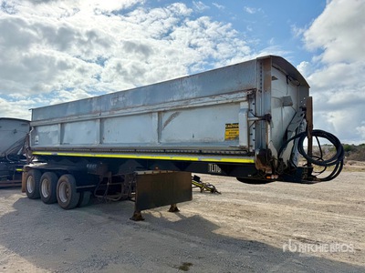 2019 Lusty EMS Azmeb 8.7 m Tri/A Turntable Side Dump Trailer