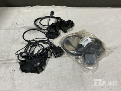 (6) Harris RF-3020-HS002 Headset-Microphones