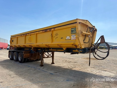 2013 Tristar 9.2 m Tri/A Turntable Hydraulic Lid Seitenkippanhänger