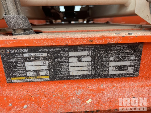 ELEVADOR TIJERA 2018 SNORKEL S3219E