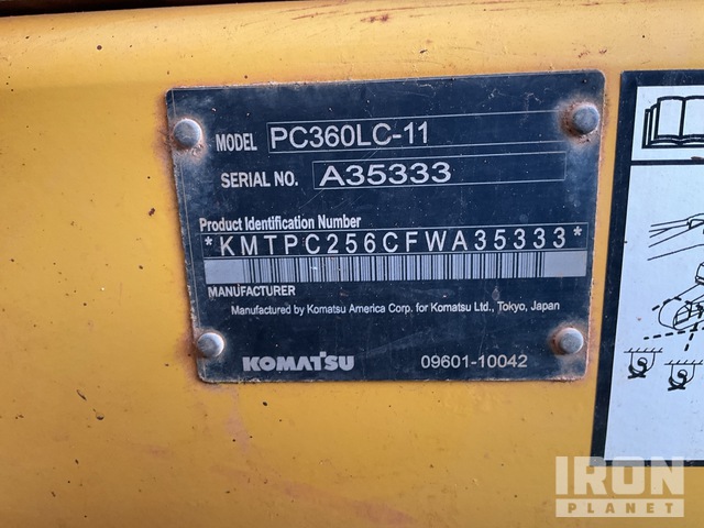 EXCAVADORA 2016 KOMATSU PC360LC11