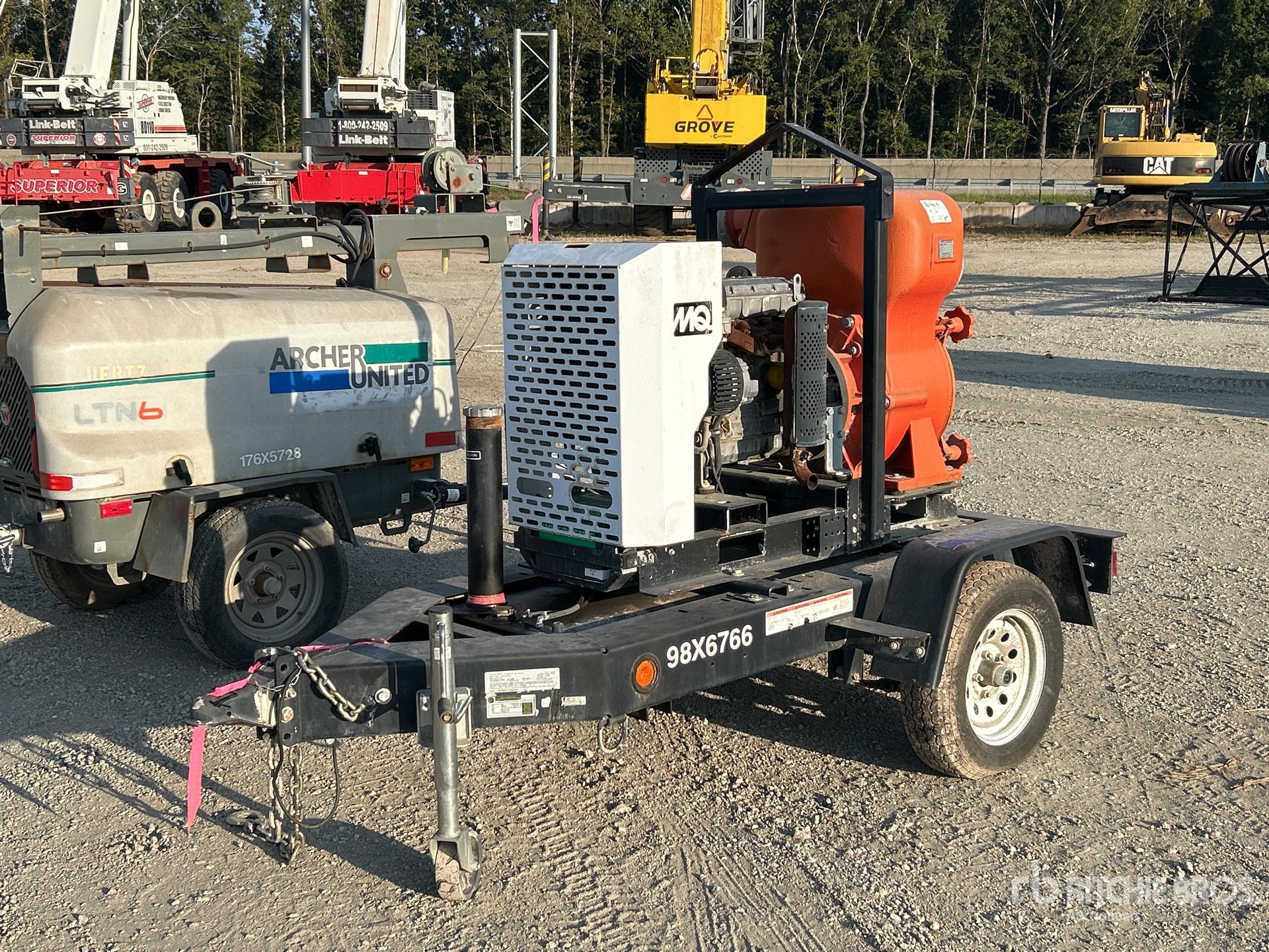 2020 Multiquip MQ62TKT Trailer-Mounted مضخة مياه