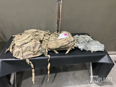 (42) Load Carriers, (14) Field Packs, (29) Hydration Carriers & Assorted Items