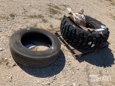 (1) Michelin 15.5/80R20 Tire & (1) Ironman 255/70R22.5 Tire