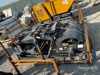 2025 GIYI GY-VR39 Mini Skid Steer Vibratory Roller, (2) Mini Side Shift Fork, (1) Skid Steer Hollow Wood Grabber