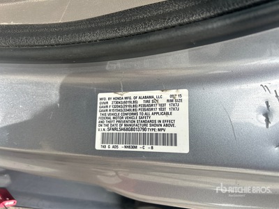 2016 Honda Odyssey Minivan