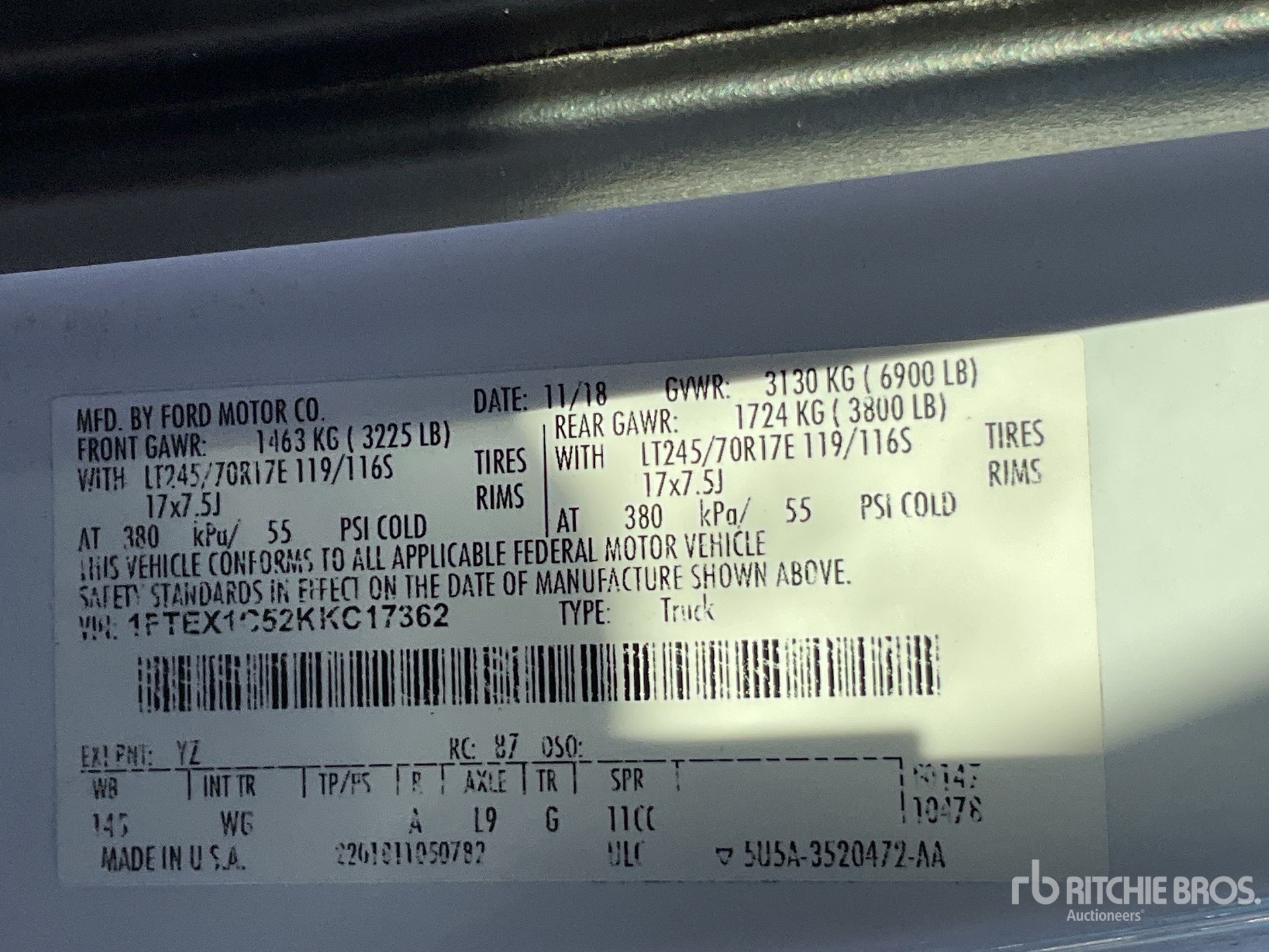 2019 Ford F-150 4x2 Extended Cab Pickup