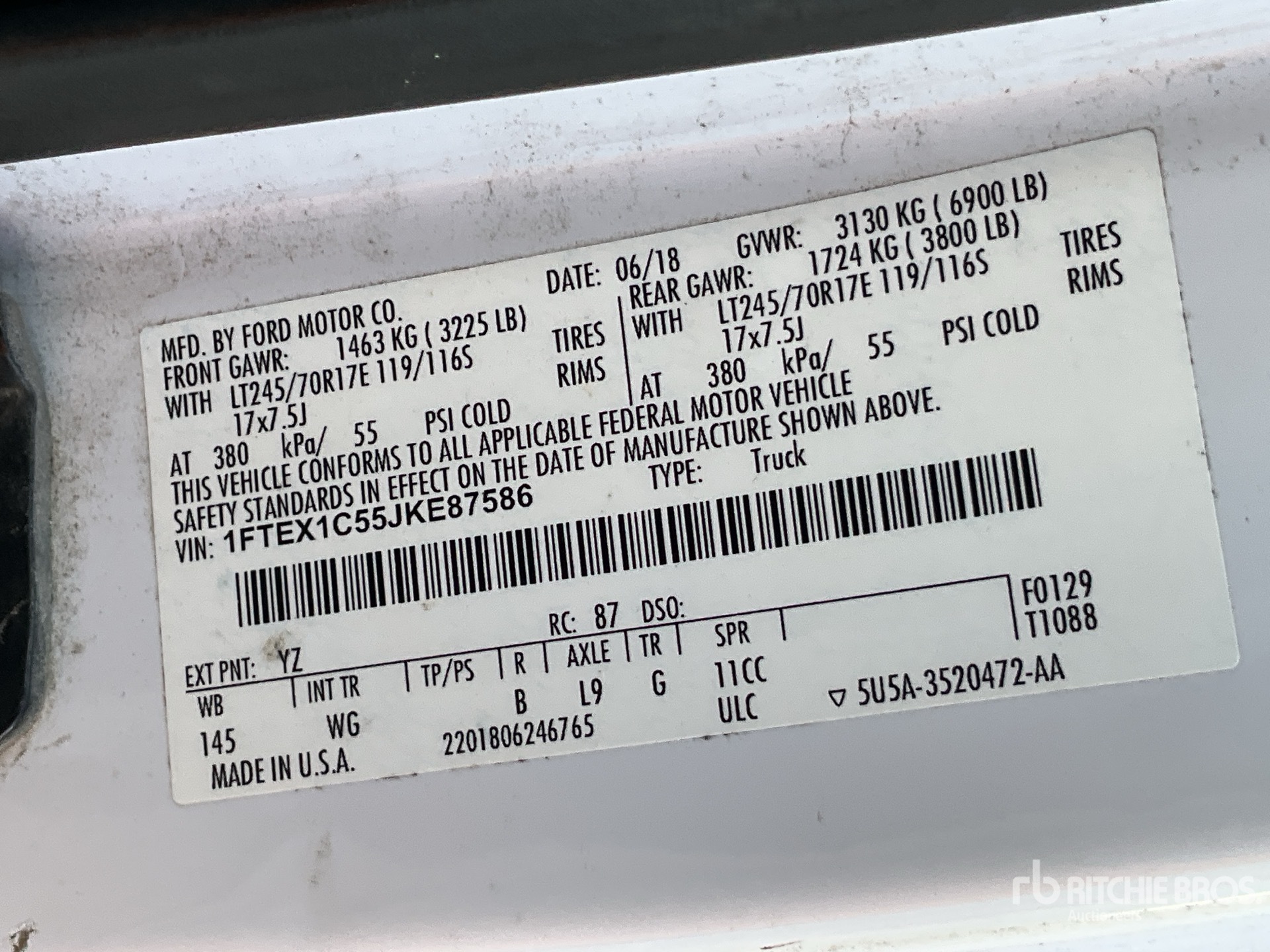 2018 Ford F-150 4x2 Extended Cab Pickup