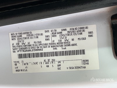 2020 Ford F-250 XL 4x2 Extended Cab Pickup