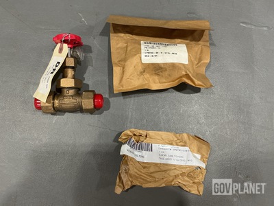 (28) Elbows, (3) Coupling Halves, (3) Cutout Valve & Assorted Items