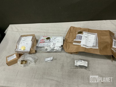 (31) Black Snap Plugs, (3) Check Valves, (89) Screws & Assorted Items