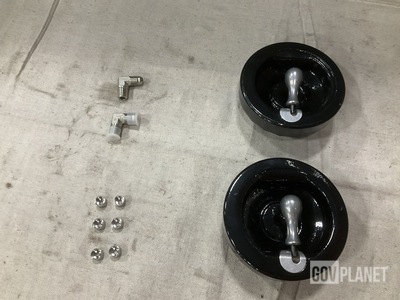 (200) Counterbalance Weights, (180) Pipe Elbows, (5) Handwheels & Assorted Items