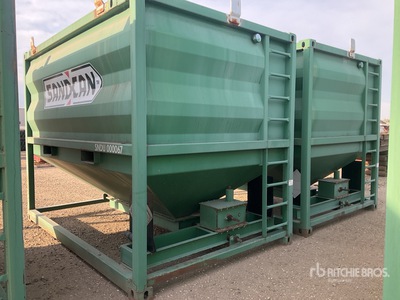 Quantity of (2) Steel Sandcan Bulk Sand Storage Tank