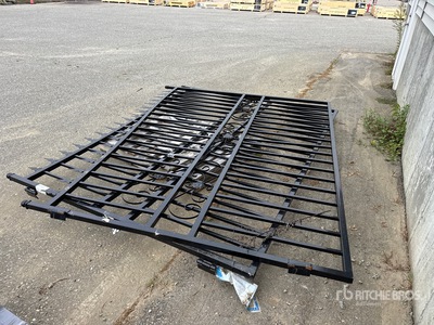 Quantity of (2) 2025 SKLP SK-T60 20 ft x 7 ft 6 in Wrought Iron Bi-Parting Einfahrtstor (Unused)
