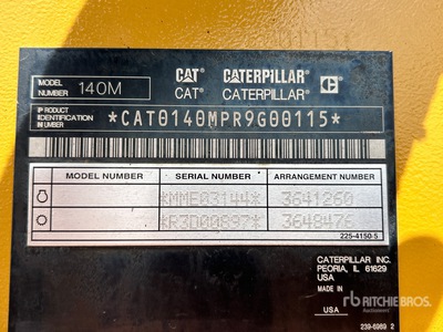 2011 Cat 140M AWD Motoniveladora