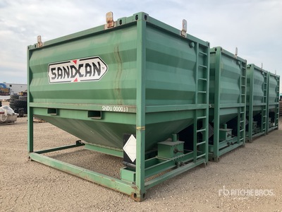 Quantity of (2) Steel Sandcan Bulk Sand Storage Tank