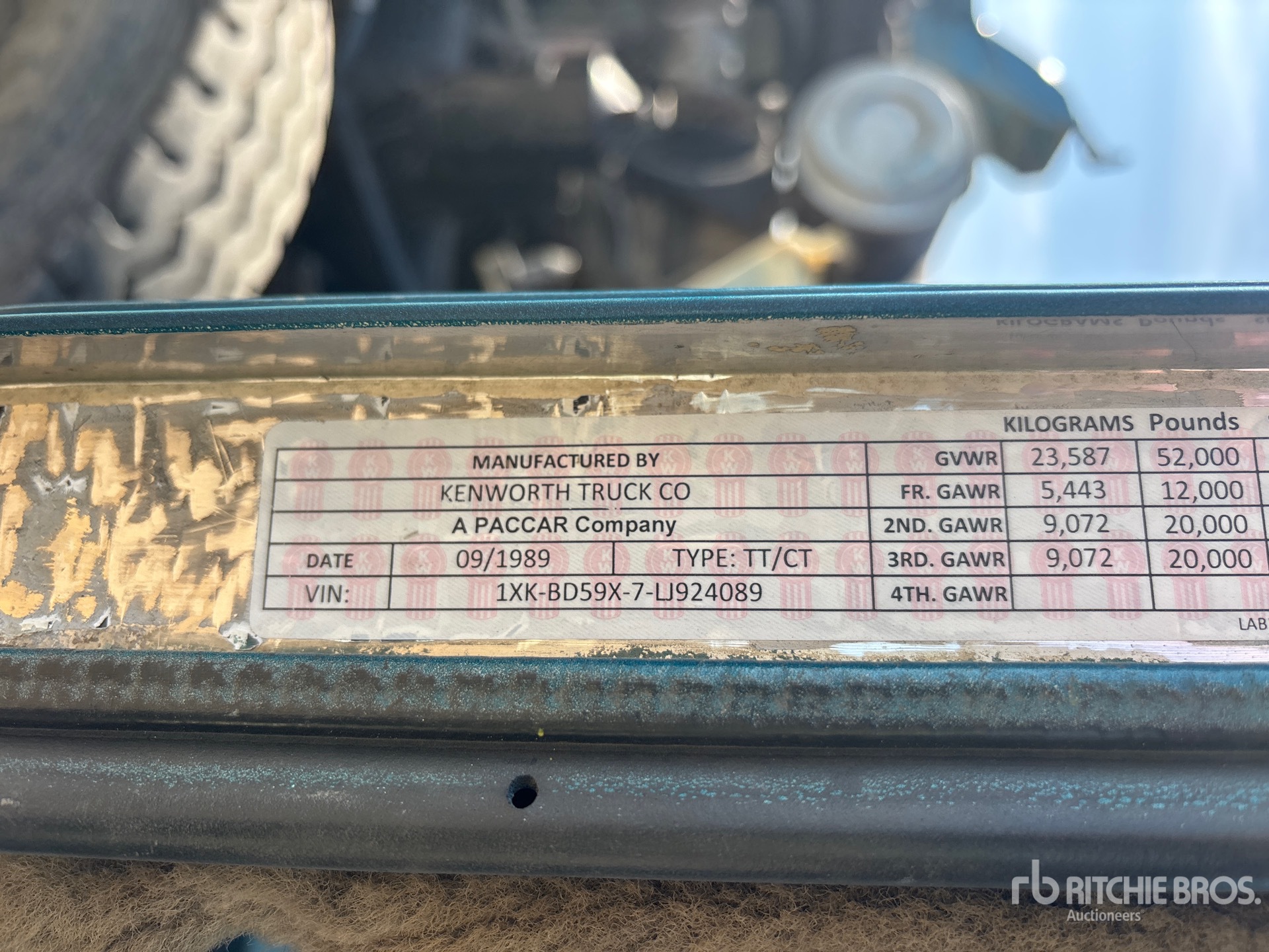 1990 Kenworth Sand Blasting
