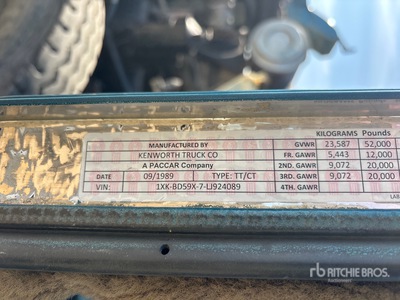 1990 Kenworth Sand Blasting