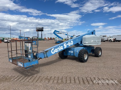 1999 Genie S60 4WD Dual Fuel Nacelle Télescopique