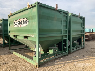 Quantity of (2) Steel Sandcan Bulk Sand Storage Tank