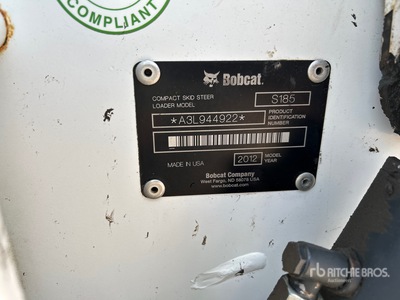 2012 Bobcat S185 Chargeuse à direction à glissement