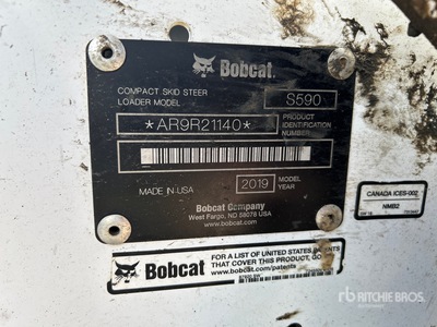 2019 Bobcat S590 Skid Steer Loader