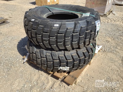 (2) Michelin 15.5/80R20 Tires