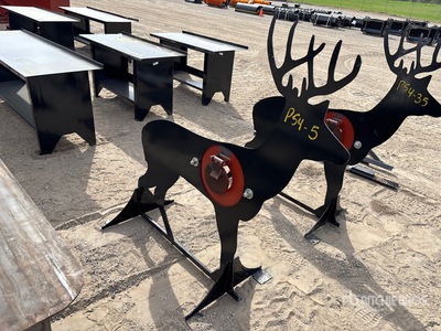 2025 Kit Containers AR500ATDEER Steel Shooting Target (Unused)