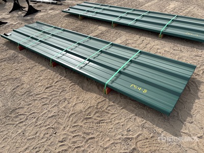 Quantity of Kit Containers Steel R Panel 12 ft x 3 ft Corrugated Steel Panels (Unused)