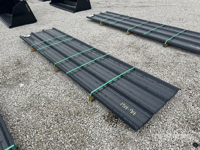 Quantity of (50) 2025 Kit Containers Steel R Panel Corrugated Steel Panels 12ft (Unused)