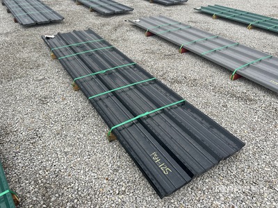 Quantity of (50) 2025 Kit Containers Steel R Panel Corrugated Steel Panels 12ft (Unused)