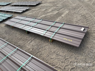Quantity of 2025 Kit Containers Steel R Panel 12 ft x 3 ft Corrugated Steel Panels (Unused)