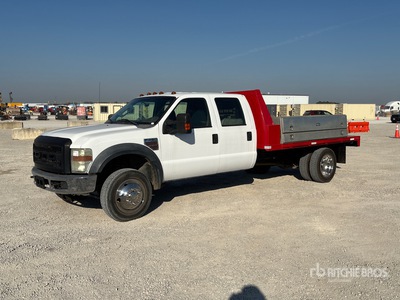 2008 Ford F-450 4x4 Crew Cab Flatbed Truck