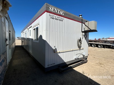 2014 Sentag 40 ft x 12 ft Skid-Mounted Oficina móvil