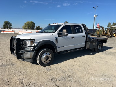 2019 Ford F-550 XL 4x4 Crew Cab Flatbed Truck