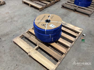 Quantity of (4) 2024 Powertek 2 in x 300 ft PVC Layflat Discharge Tuyaux (Unused)