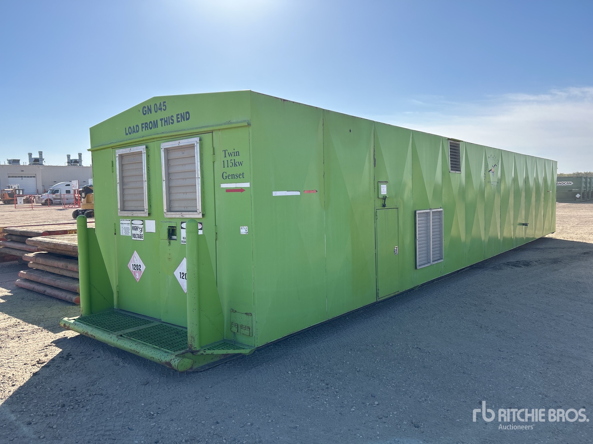 115 kW Skid-Mounted twin Generador