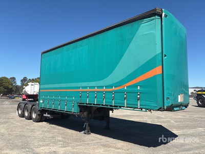 2012 Krueger 7.2 m Tri/A B-Double Lead Step Deck Przyczepa burtowa