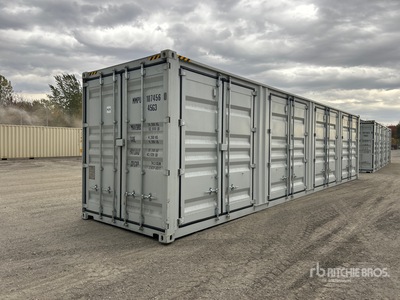 2025 40 ft High Cube Multi-Door Storage Container