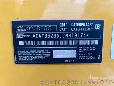 2025 Cat 320D3GC Tracked Excavator (Unused)