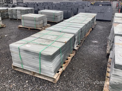 Quantity of (4) Pallets of 24 In x 36 In x 1.5 In Thermal Bluestone Pattern Attrezzatura varia per cura del verde