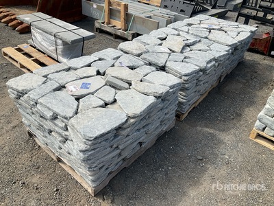 Quantity of (3) 1.5 In Tumbled Irregular Pavers