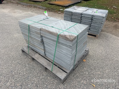 24 In x 24 In x 1.5 In Thermal Bluestone Pattern