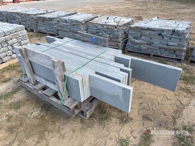 Quantity of 12 in x 2 in Tumbled Pavers